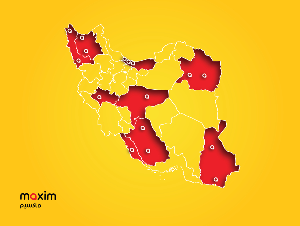 جغرافیای فعالیت سامانه‌ی «ماکسیم» به ۱۶ شهر دیگر گسترش یافت.